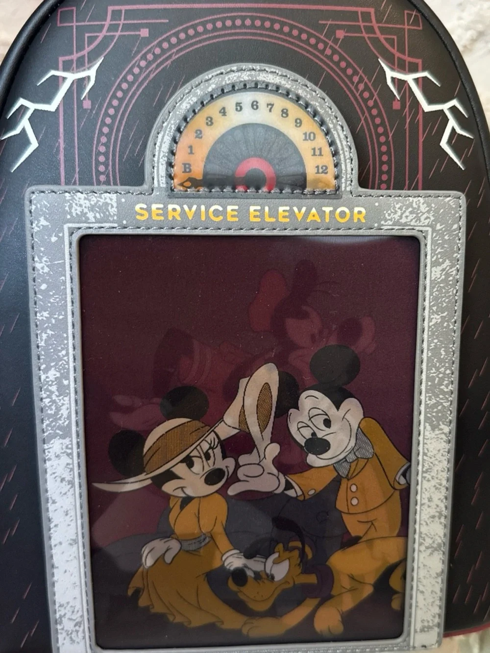 Disney Parks 2026 Loungefly Tower Of Terror Lenticular Backpack Bag NWT